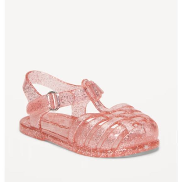 Old Navy Jelly Fisherman Sandals for Baby 0-3 M | Pink Bell - Picture 1 of 4
